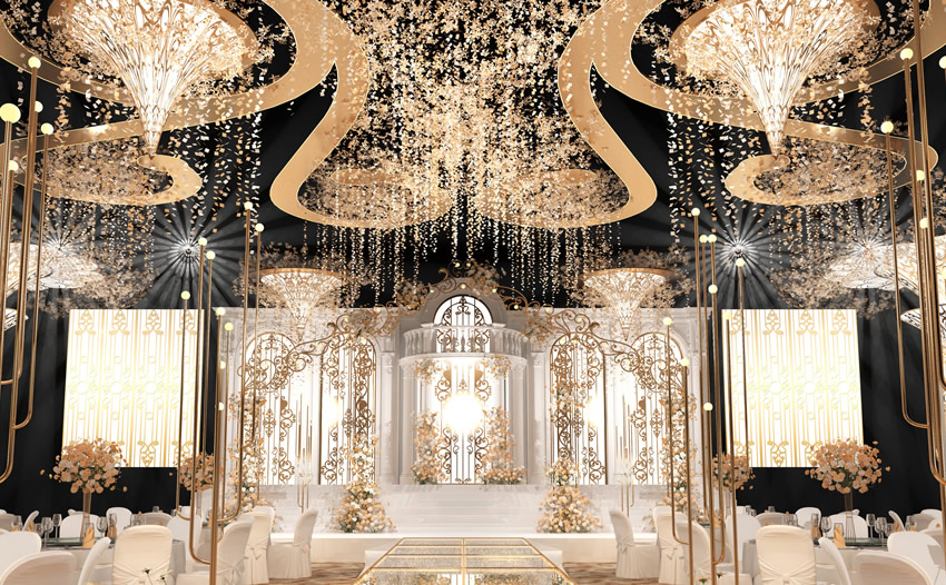 巨野花木兰喜事汇金色大厅效果展示